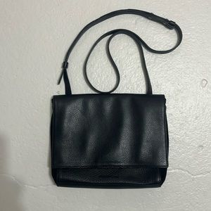 Eileen Fisher Leather Flap Crossbody Purse